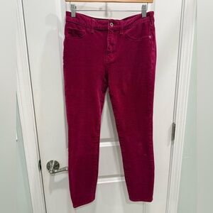 Pilcro Corduroy High Rise Skinny Jeans